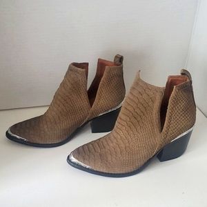 Jeffrey Campbell Suede Cromwell Western Booties